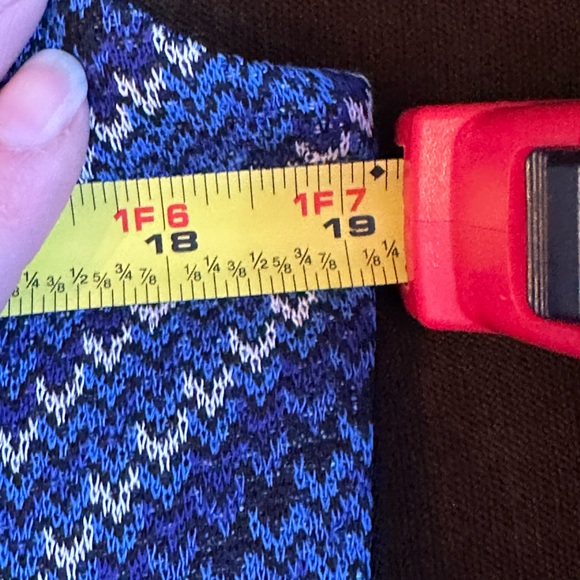 Misook chevron Knit Sheath  Blue, Black, White Dress Size S Pull Over Go… - Picture 8 of 9